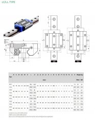 ROSA linear guide 35LL block, 35LC slider used for CNC machine